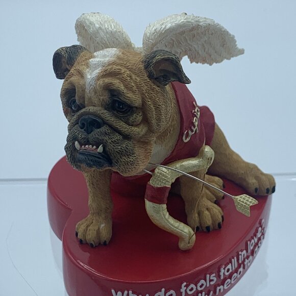 Zelda Wisdom Bulldog Figurine Set Christmas Elf, Cupid and Snowman - Picture 12 of 16